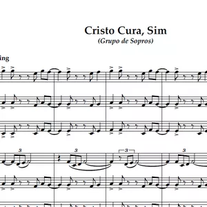 Imagem de capa para o Ebook Cristo Cura sim (07 da Harpa - Para grupo de sopros)