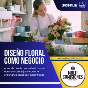 Imagen de portada para Curso online Diseño floral como negocio 