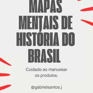 Imagem de capa para o Ebook Mapas Mentais - História do Brasil