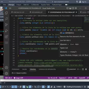 Imagen de portada para Curso online PROGRAMAR EN AUTOCAD CON "AUTOLISP" - PRINCIPIANTE A AVANZADO