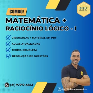 Imagem do curso Combo Matemática + Raciocínio Lógico - I
