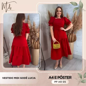 Imagem de capa para o Ebook Vestido Midi Godë Lucia