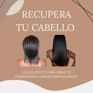 Imagen de portada para Ebook Recupera tu cabello: guía exacta para crear tu cronograma capilar personalizado 