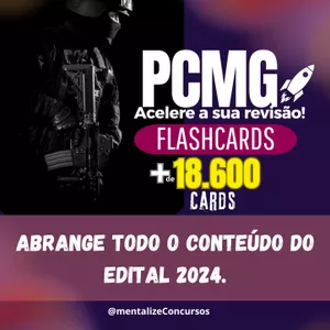 Imagem de capa para o Ebook  Flashcards Policia Civil - PCMG