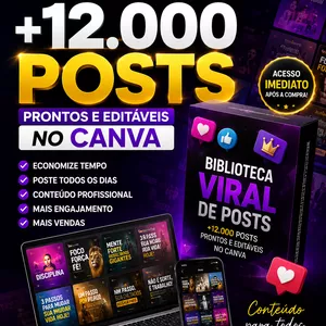 Imagem do curso +12.000 Posts Editáveis no Canva