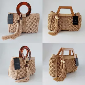 Imagem de capa para o Curso online Bolsa de crochê com ponto pipoca (dois modelos)