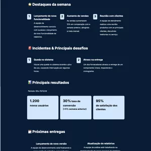 Imagem de capa para o Curso online Weekly Product Update: O template ideal para alinhar seu time e stakeholders!