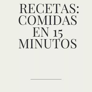 Imagen de portada para Ebook Recetas en 15 Minutos