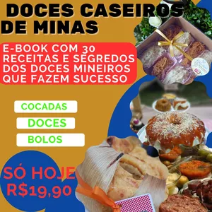 Imagem de capa para o Ebook Doces caseiros de minas