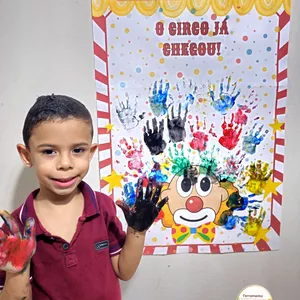 Imagem de capa para o Ebook 🥰 Painel colaborativo cabelo do palhaço🌈