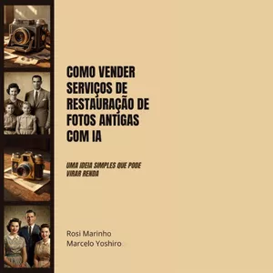 Imagem de capa para o Ebook Como Vender Serviços de Restauração de Fotos Antigas com IA