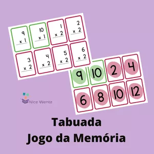 Imagem de capa para o Ebook Tabuada - Jogo da Memória