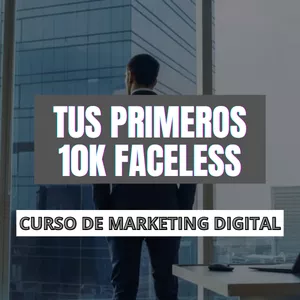 Imagen de portada para Curso online tus primeros 10k faceless