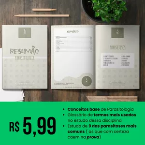 Imagem de capa para o Ebook Resumão de Parasitologia