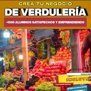 Imagen de portada para Curso online Verdulería y Frutería desde 0 al éxito - Guía de Negocio Paso a Paso 