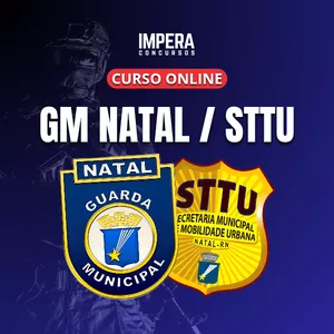 Imagem de capa para o Curso online CURSO ONLINE GUARDA MUNICIPAL DE NATAL E AGENTE DE TRÂNSITO - STTU