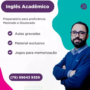 Imagem do curso Inglês Preparatório: Proficiência Mestrado e Doutorado - Aulas gravadas