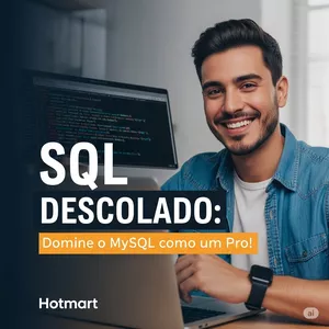 Imagem de capa para o Ebook SQL Descolado: Domine o MySQL como um  Pro!