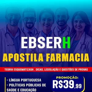 Imagem de capa para o Ebook APOSTILA FARMACIA EBSERH