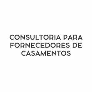 Imagem de capa para o Serviço online Consultoria para fornecedores de casamentos
