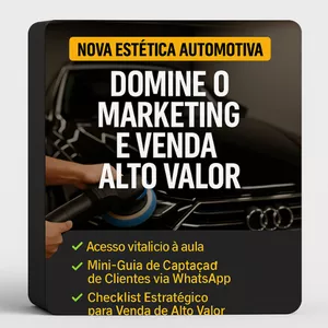 Imagem de capa para o Curso online Nova Estética Automotiva: Domine o Marketing e Venda Alto Valor