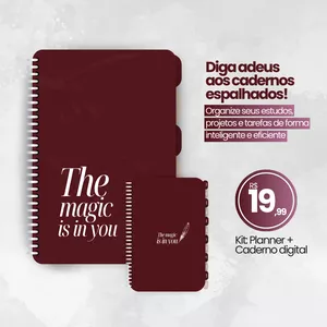 Imagem de capa para o Ebook Kit Planner Digital + Caderno Digital Red