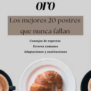Imagen de portada para Ebook Recetas de oro: Top 20 postres que no fallan