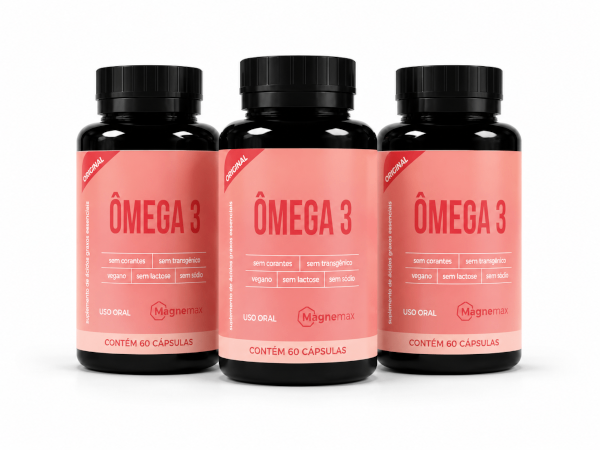 Kit 3 Ômega 3 60 Cápsulas