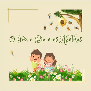 Imagem de capa para o Ebook O Ivo, a Bia e as Abelhas