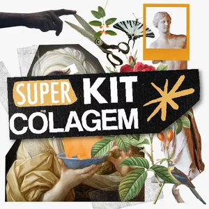 Imagem de capa para o Curso online SUPERKIT de Colagem Digital