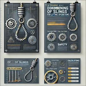 Imagem de capa para o Ebook Curso de Dimensionamento de Lingas de Corrente para Elevação de Cargas