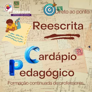 Imagem de capa para o Curso online Cardápio Pedagógico: Reescrita - propostas de produção textual