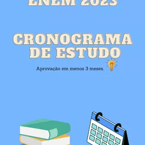 Imagem de capa para o Ebook CRONOGRAMA DE ESTUDOS ENEM 2023