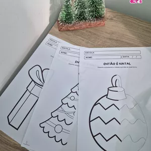 Imagem de capa para o Ebook 🎄 ATIVIDADE DE NATAL - COMPLETE O DESENHO