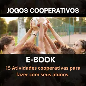 Imagem de capa para o Ebook Jogos Cooperativos (15 atividades)