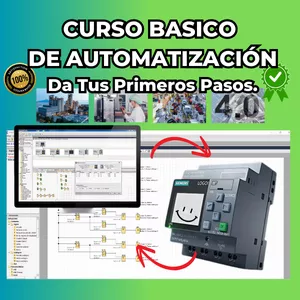 Imagen de portada para Curso online Automatización de Procesos con PLC  Compactos, tus Primeros 6 Proyectos Básicos desde Cero.