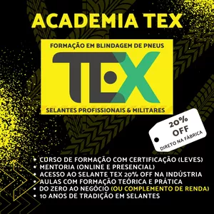 Imagem de capa para o Curso online Academia TEX - Curso de formação em blindagem de pneu de veículos leves