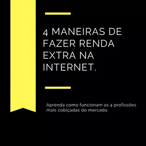 Imagem de capa para o Ebook 4 MANEIRAS DE FAZER RENDA EXTRA NA INTERNET