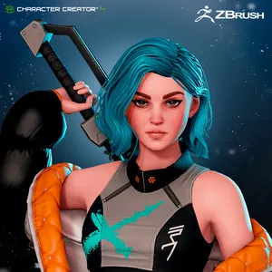 Imagen de portada para Curso online Personajes Estilizados - Swordswoman CC3, ZBrush &amp; IClone 7