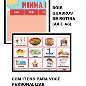 Imagem de capa para o Ebook Quadro de Rotina Personalizável
