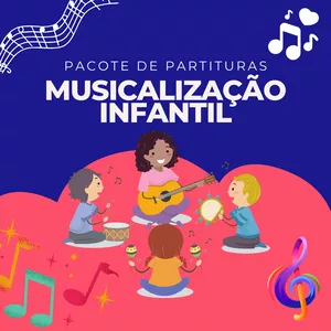 Imagem de capa para o Ebook Pacote Partituras Infantis Em Pdf + Bônus