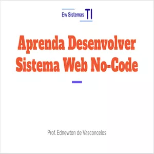 Imagem de capa para o Curso online Curso No-Code Web