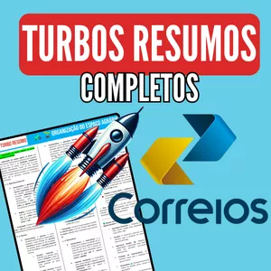 Imagem de capa para o Ebook 🚀 TURBO RESUMOS PARA O CONCURSO DOS CORREIOS 2024 – APROVAÇÃO GARANTIDA!