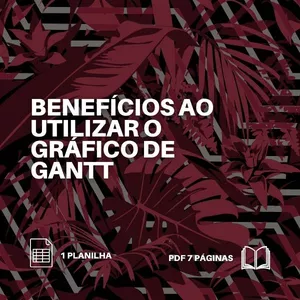 Imagem de capa para o Ebook Benefícios ao utiliza o gráfico de Gantt