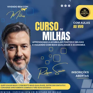 Imagem do curso Milhas - Curso Vivendo bem com Milhas