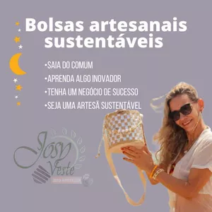 Imagem do curso BOLSAS ARTESANAIS SUSTENTÁVEIS (curso básico)