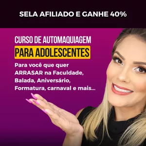 Imagem de Curso de Automaquiagem para Adolescentes criado por Monique Britto na hotmart
