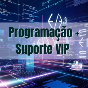 Imagem de capa para o Curso online Programação + suporte VIP