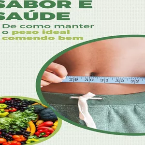 Imagem de capa para o Ebook Sabor e Saúde .