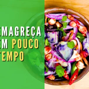 Imagem de capa para o Ebook Emagreça EM pouco tempo